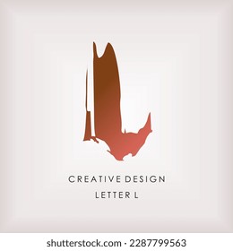 abstract L letter logo, a unique and artistic logo, also has strength around every corner