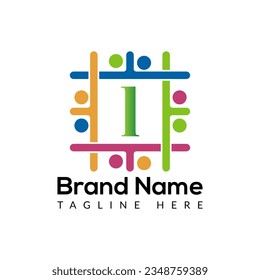Abstract L letter modern initial lettermarks logo design