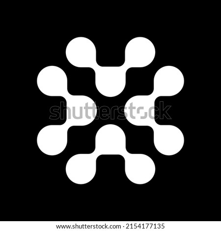 Abstract lab letter X logo design concept