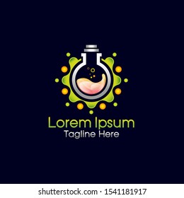 Abstract Lab Logo Design Template