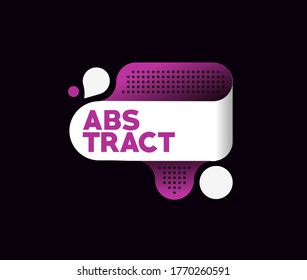 Abstract label banner poster with space of your text, vector illustration Design shapes.  