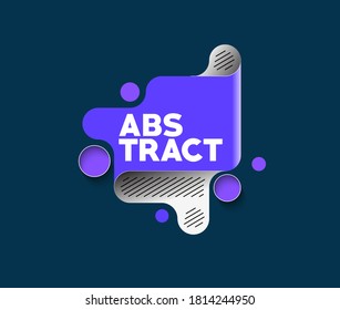 Abstract label banner poster with space of your text, vector illustration Design shapes.  