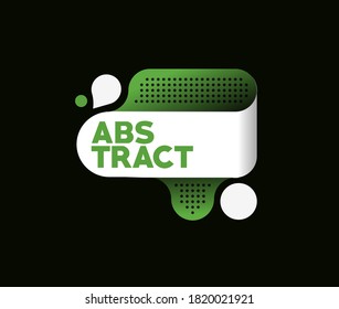 Abstract label banner poster with space of your text, vector illustration Design shapes.  