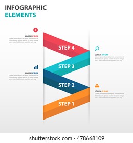 Abstract label business Infographics elements, presentation template flat design vector illustration for web design marketing advertising