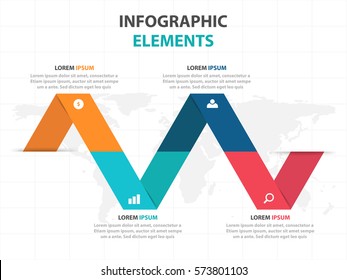 Abstract label business Infographics elements, presentation template flat design vector illustration for web design marketing advertising