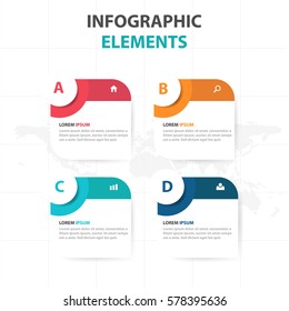 Abstract label business Infographics elements, presentation template flat design vector illustration for web design marketing advertising