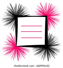 Abstract label  isolated on white background. Vector illustration.