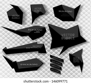 abstract Labels, bubbles, website header or banner vector set with abstract background/ design illustration