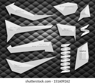 abstract Labels/ bubbles/ website header or banner vector set with abstract background