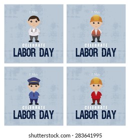 abstract labor day background with some special objects