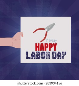 abstract labor day background with some special objects