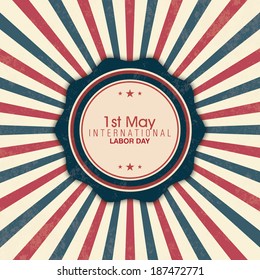 abstract Labor day background with special objects