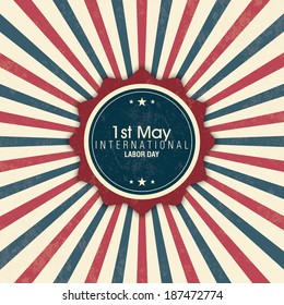abstract Labor day background with special objects