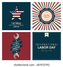 abstract Labor day background with special objects