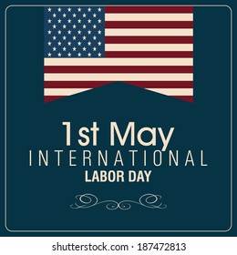 abstract Labor day background with special objects
