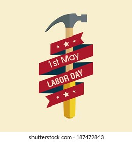 abstract Labor day background with special objects