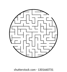 Abstract labyrinth. Game for kids. Puzzle for children. Maze conundrum. Vector illustration