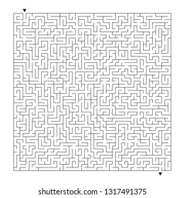 Abstract labyrinth. Game for kids. Puzzle for children. Maze conundrum. Vector illustration