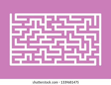 Abstract labyrinth. Game for kids. Puzzle for children. Maze conundrum. Vector illustration
