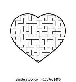Abstract labyrinth. Game for kids. Puzzle for children. Maze conundrum. Vector illustration