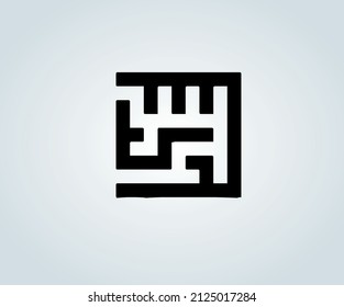 abstract labyrinth for logos or illustration