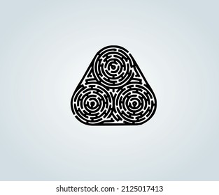 abstract labyrinth for logos or illustration