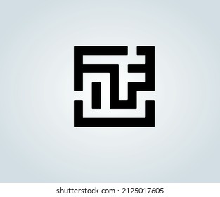 abstract labyrinth for logos or illustration