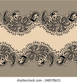 Abstract lace background. Seamless vector pattern