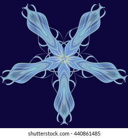 Abstract lace floral pattern in Indian style
