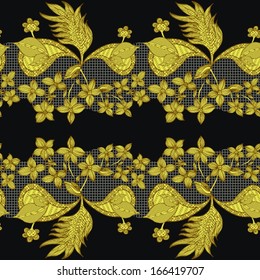 Abstract lace flower pattern 