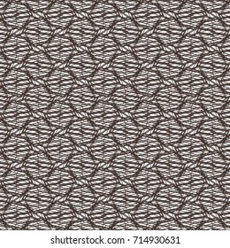 Abstract lace mesh texture. Geometric decorative striped pattern. Vector design.