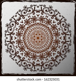 Abstract lace ornament