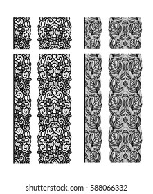 Abstract lace ribbon seamless pattern. Template line design. Lace Doily.. Can be used for decorating all kind of designs