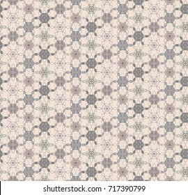 Abstract lacy floral seamless pattern. Trendy flowers calm texture for textile, wrapping paper, cover, surface, background, wallpaper