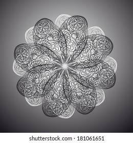 abstract lacy flower