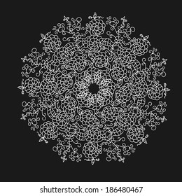 abstract lacy flower or snowflake
