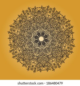 abstract lacy flower or snowflake