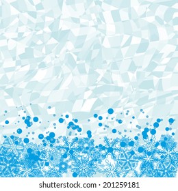 abstract lacy flower or snowflake with geometry effect