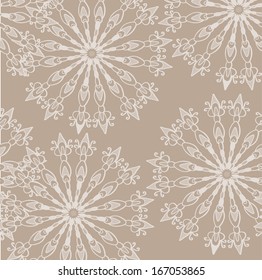 Abstract lacy vector seamless pattern. 
