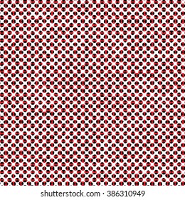 Abstract ladybug mottled dots. Seamless pattern.