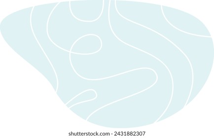 Abstract Lake Icon Vector Illustration