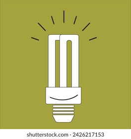 Abstract lamp 3d vector illustration