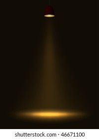 Abstract lamp light.  Easy  to change color- just change the background color. Eps10 file.