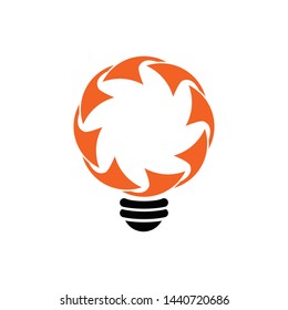 abstract and a lamp logo template