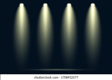 Abstract lamp spotlight on background