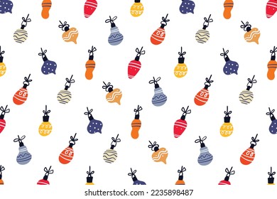 Abstract lampion pattern background for Christmas design element