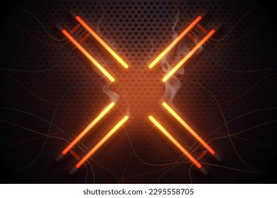 Fondo de las lámparas abstractas con efecto de brillo