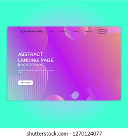 Abstract Landing Page