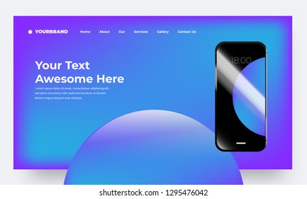Abstract Landing Page Background 