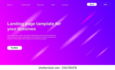 Abstract landing page background template.Eps10 Vector 